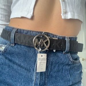 Black and brown Michael Kors Leather belt